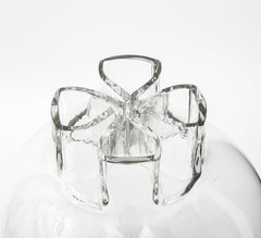 Jarrón Barbini Quadrifoglio Firmado, Italia Años 70