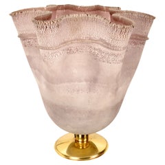 Barbini Scavo Glass Table Lamp, Italy, circa 1980s