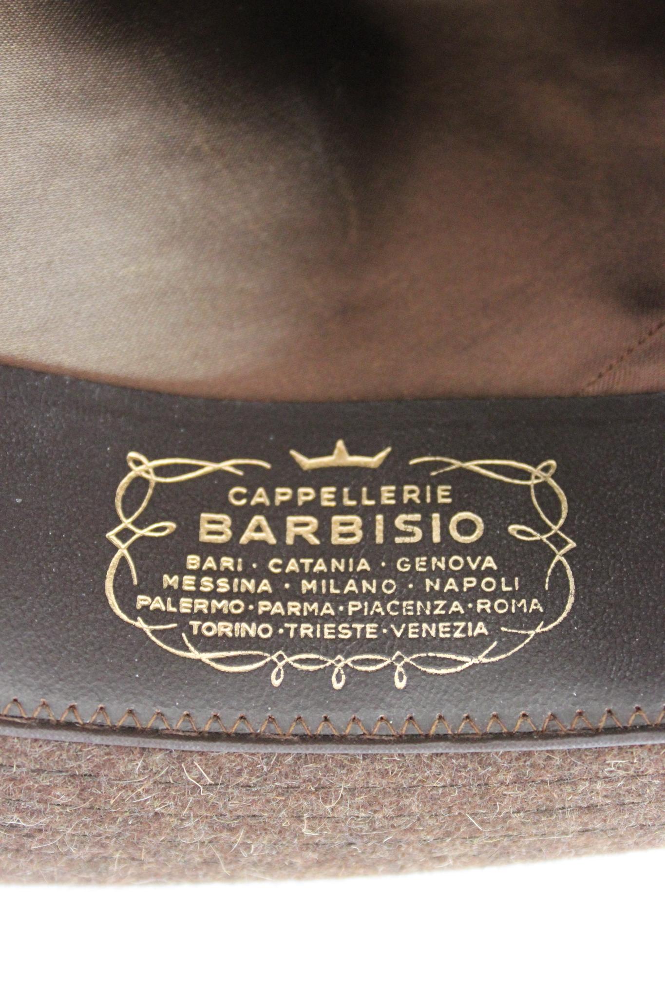 Barbisio Brown Wool Vintage Fedora Hat 6
