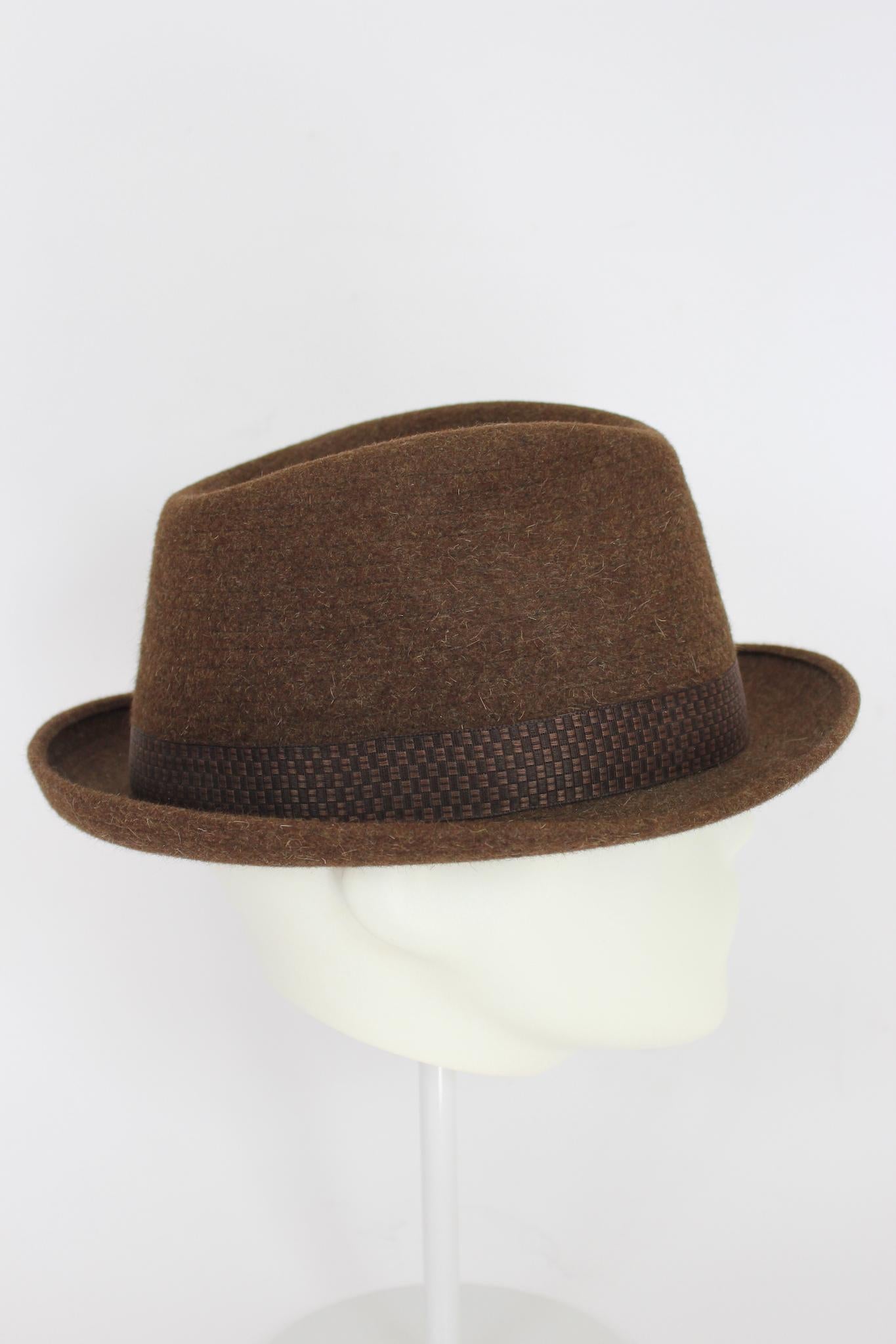 Men's Barbisio Brown Wool Vintage Fedora Hat