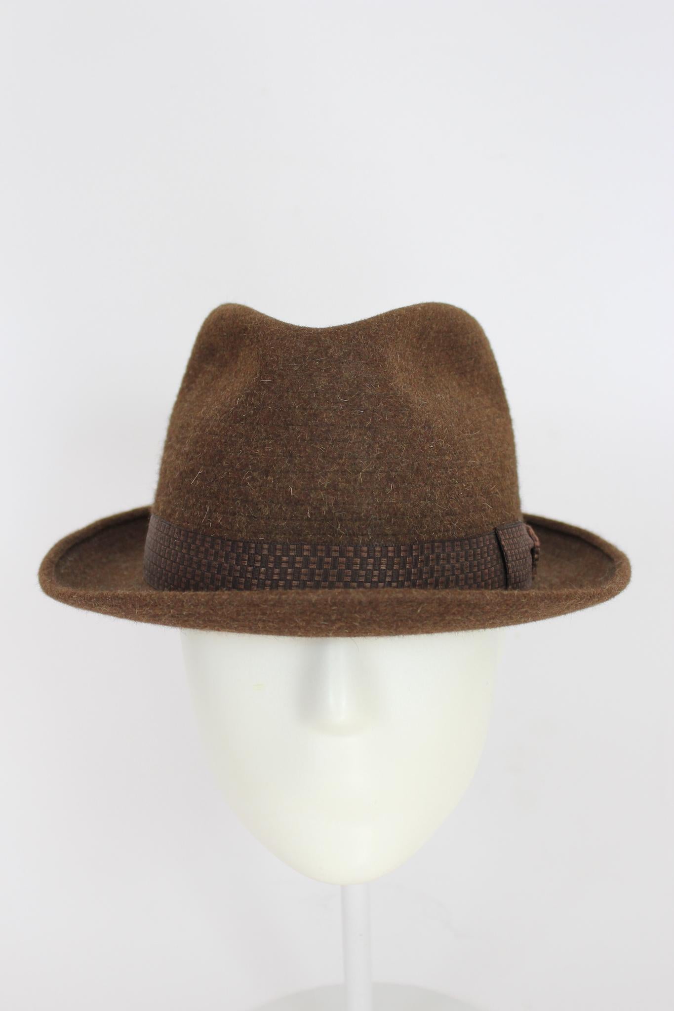 Barbisio Brown Wool Vintage Fedora Hat 1