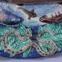 Barbizet Palissy Majolica Palissy Fish Platter