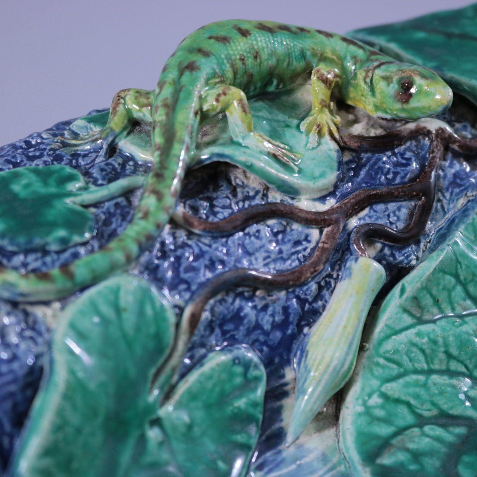 majolica fish plates