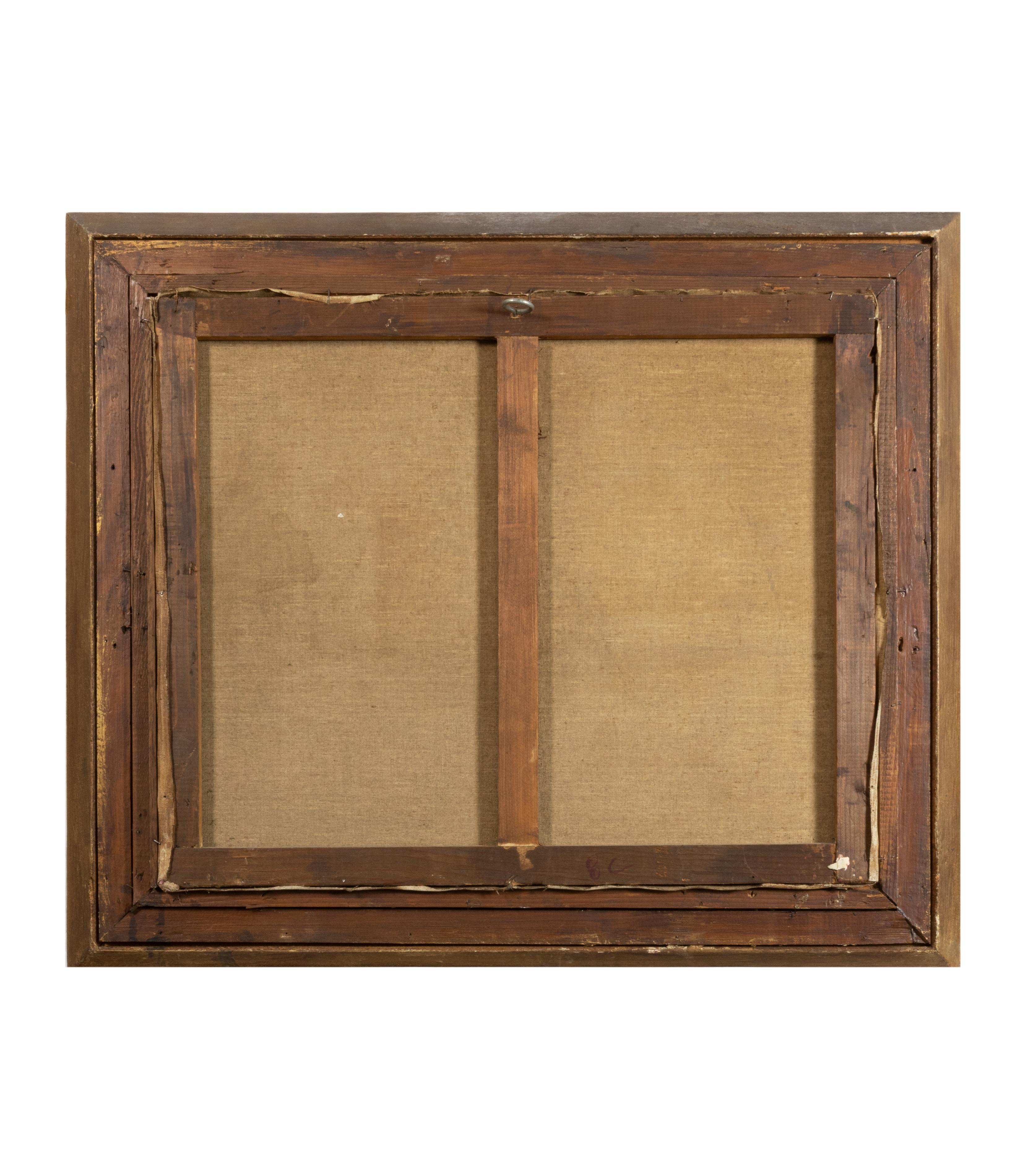 Ölgemälde der Schule von Barbizon, Windmühlenszene, Frankreich, 1800er Jahre im Angebot 1