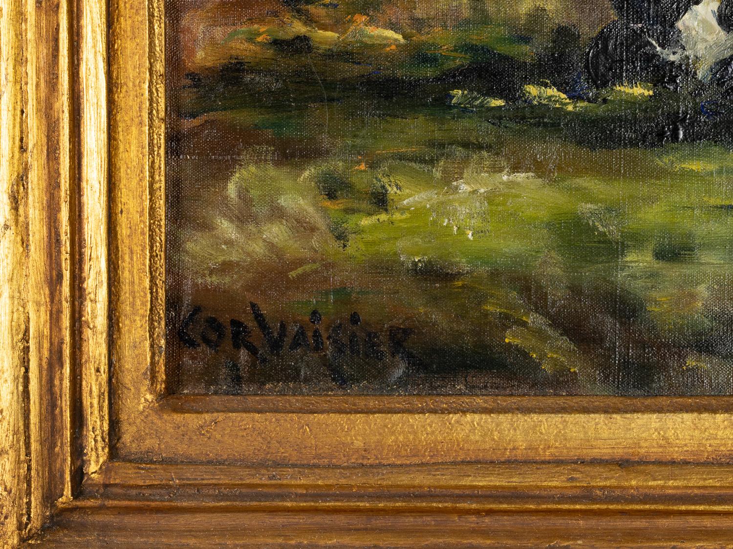 Ölgemälde der Schule von Barbizon, Windmühlenszene, Frankreich, 1800er Jahre im Angebot 2