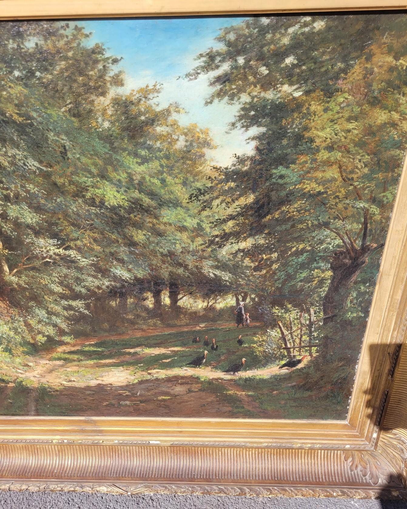 Barbizon School, Undergrowth Landscape, 19th Century For Sale 8