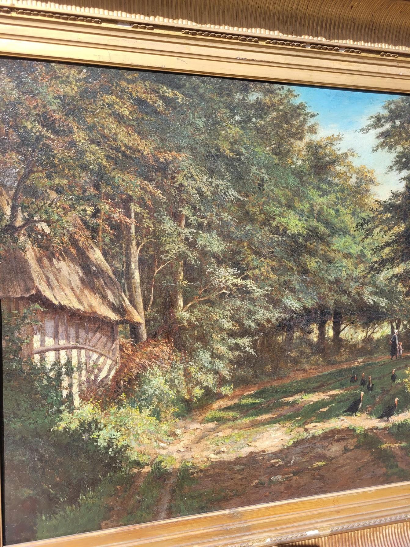 Barbizon School, Undergrowth Landscape, 19th Century In Good Condition For Sale In MARSEILLE, FR