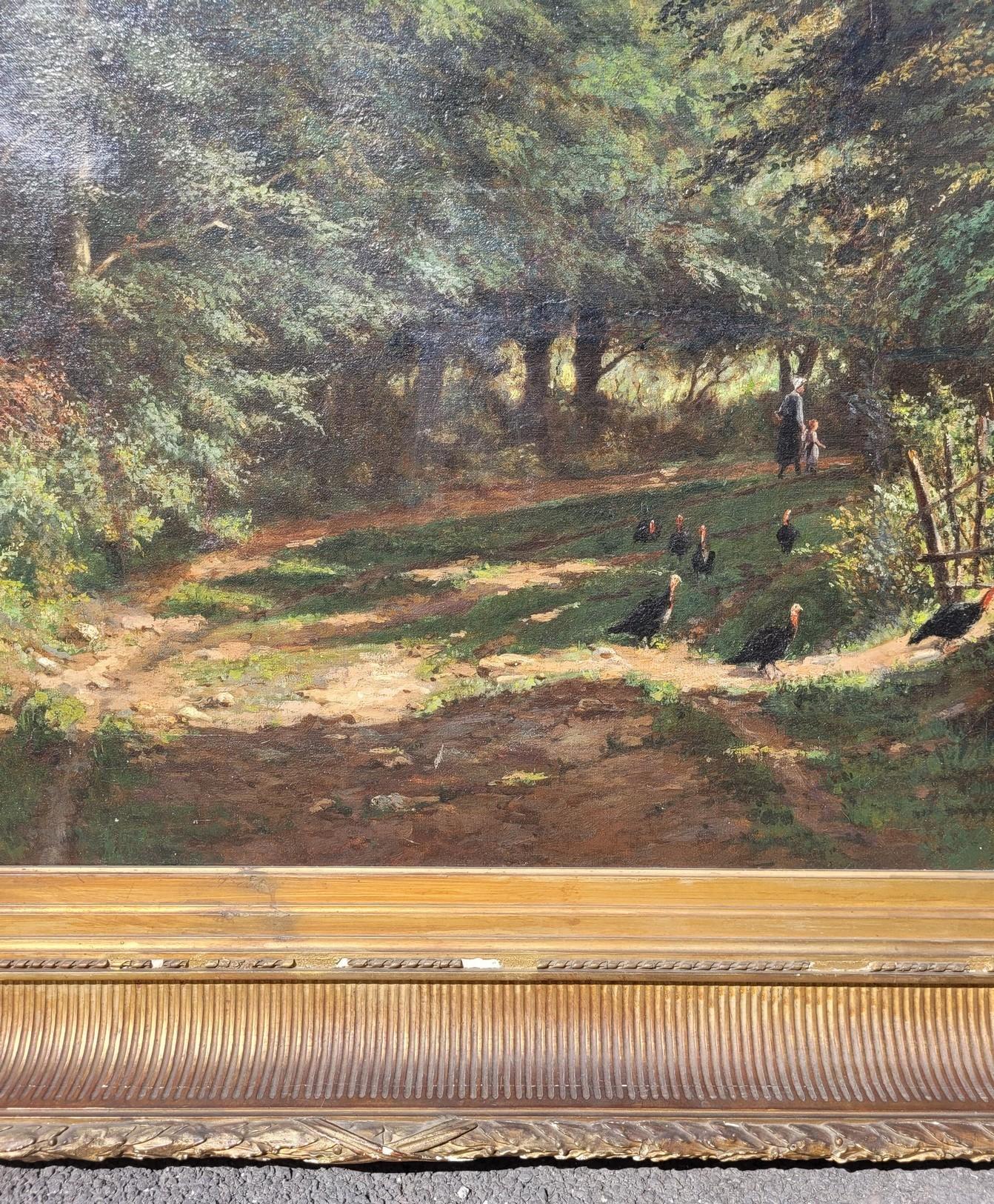 Barbizon School, Undergrowth Landscape, 19th Century For Sale 3