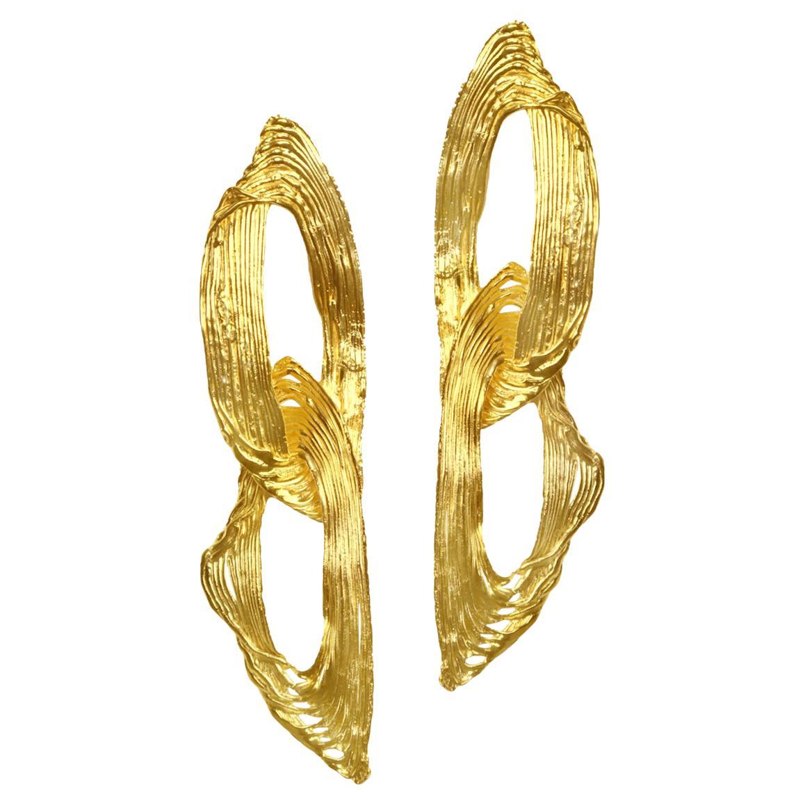 Orecchini BARBOSA 
Cora Duplo
 in vermeil in vendita