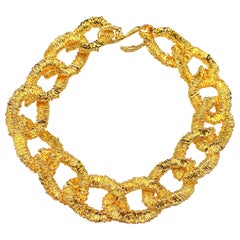 Barbosa "Stellar" Link Necklace in Gold Plated Brass