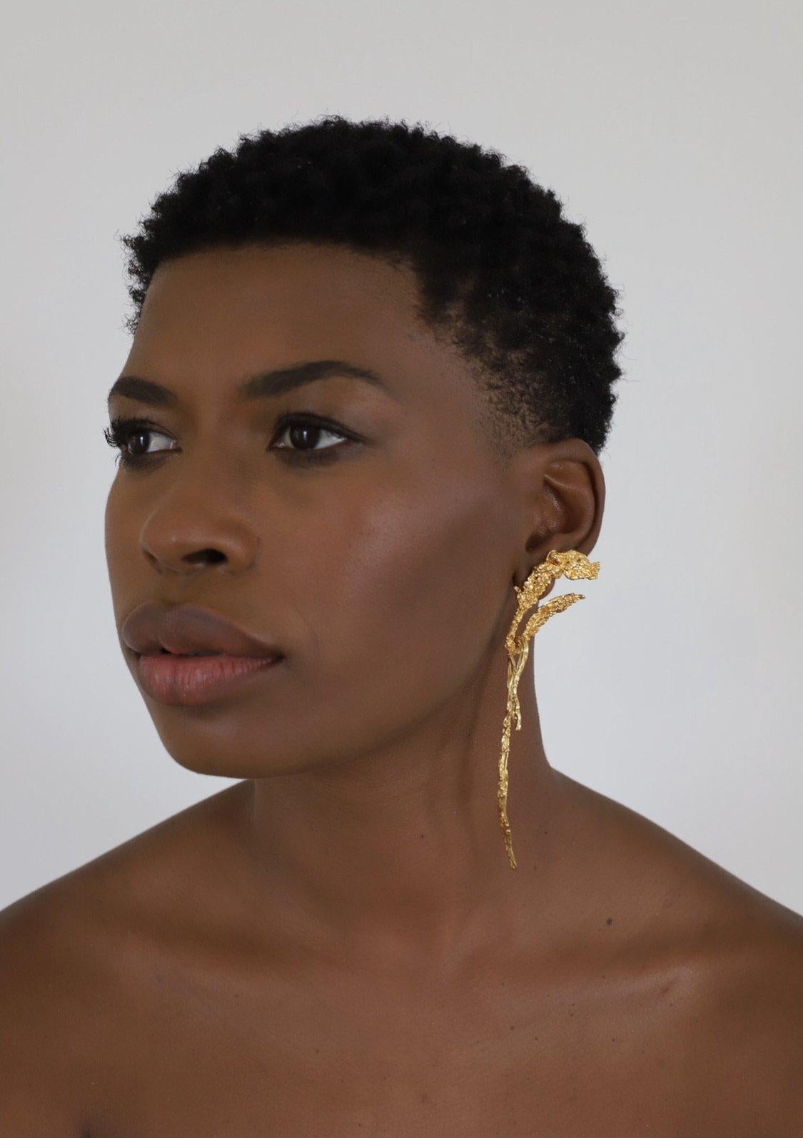 Barbosa ‘Tati’ Modular Earrings in Vermeil In New Condition For Sale In New York, NY