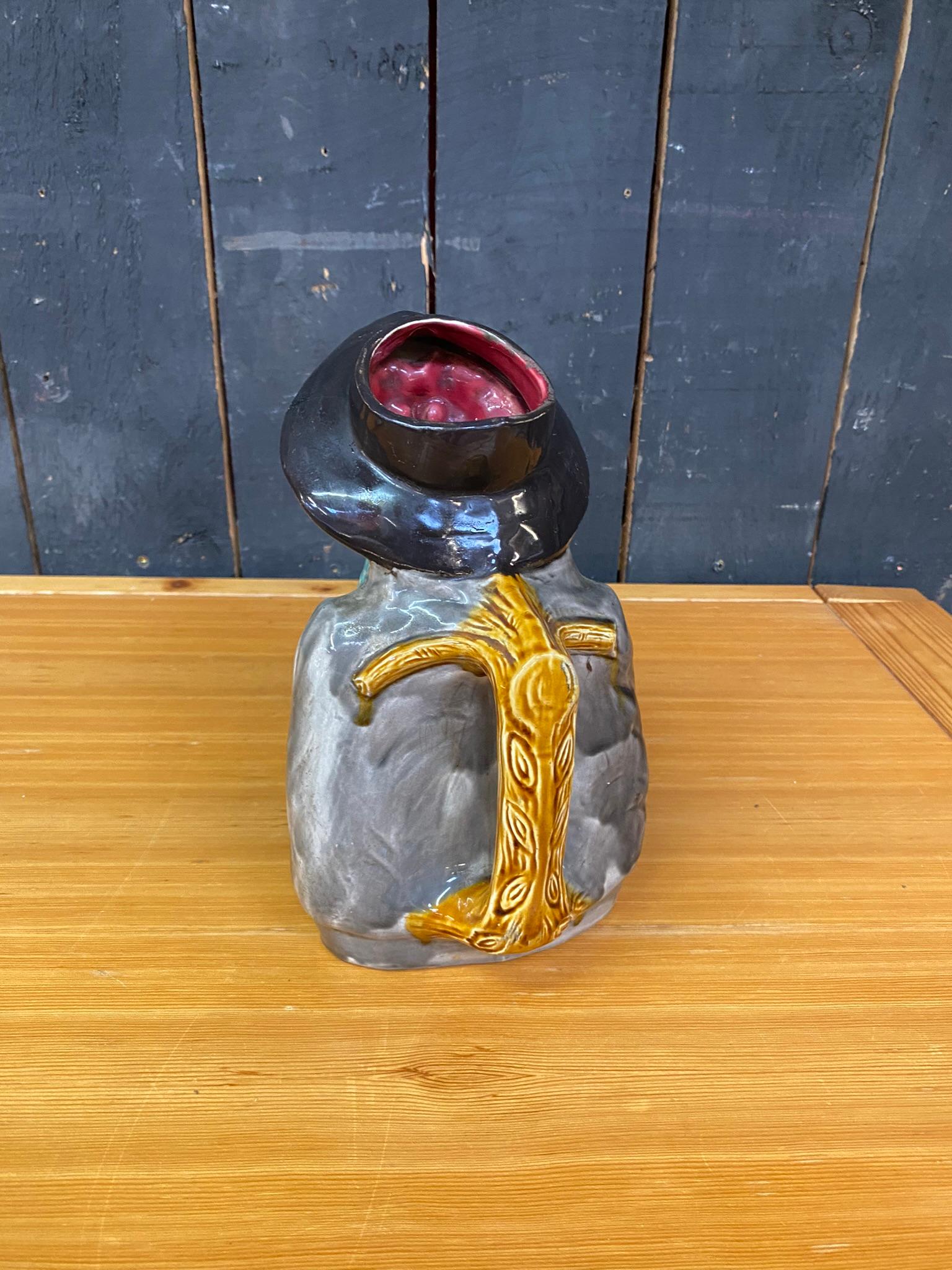 Folk Art barbotine pitcher 