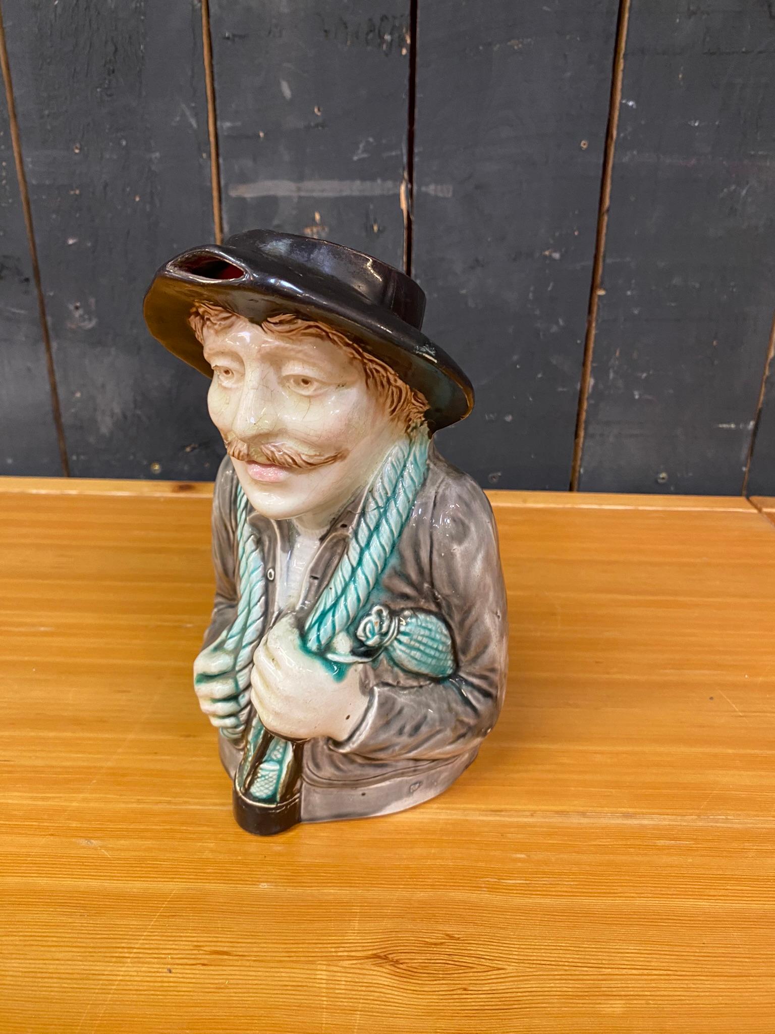 Ceramic barbotine pitcher 
