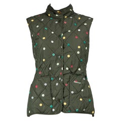 Barbour Barbour x Emma Bridgewater Green Spot Print Quilted Gillet Size M