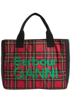 Barbour Waxed Cotton Tote Bag — Multicolor
