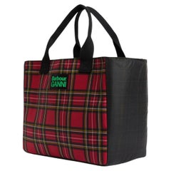 Barbour Waxed Cotton Tote Bag — Multicolor