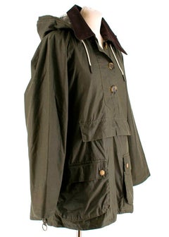 Barbour x Alexa Chung Olive Waxed Coco Jacket FR38 S