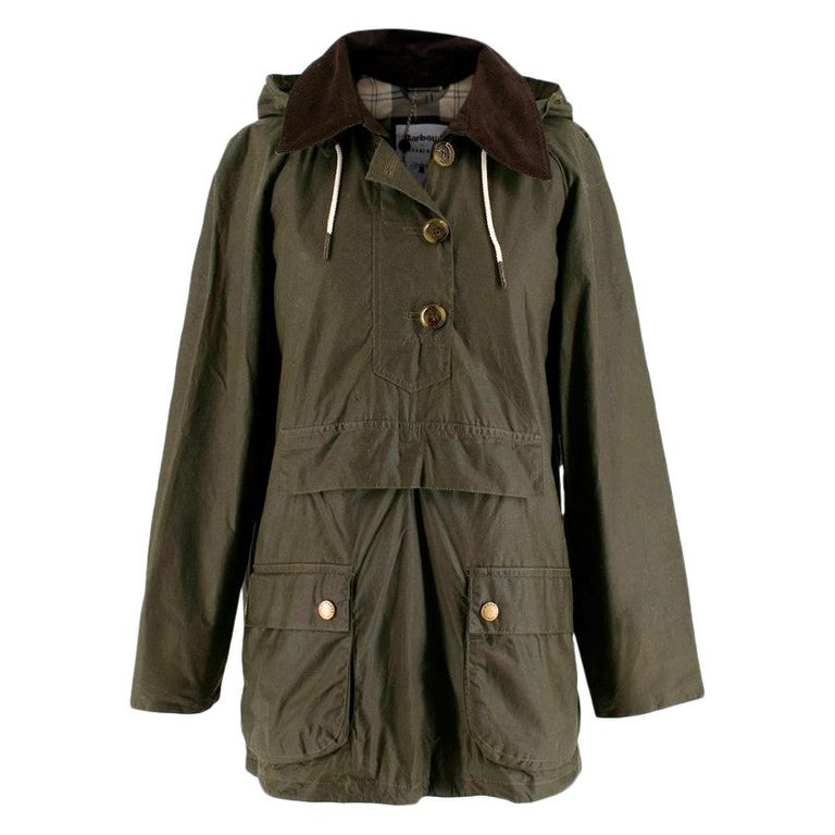 Barbour x Alexa Chung Olive Waxed Coco Jacket FR38 S at 1stDibs | barbour  alexa, barbour by alexachung coco waxed cotton jacket, barbour coco