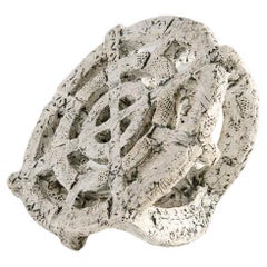 Barbro Åberg, Sign, White Ceramic Sculpture, Denmark, 2023