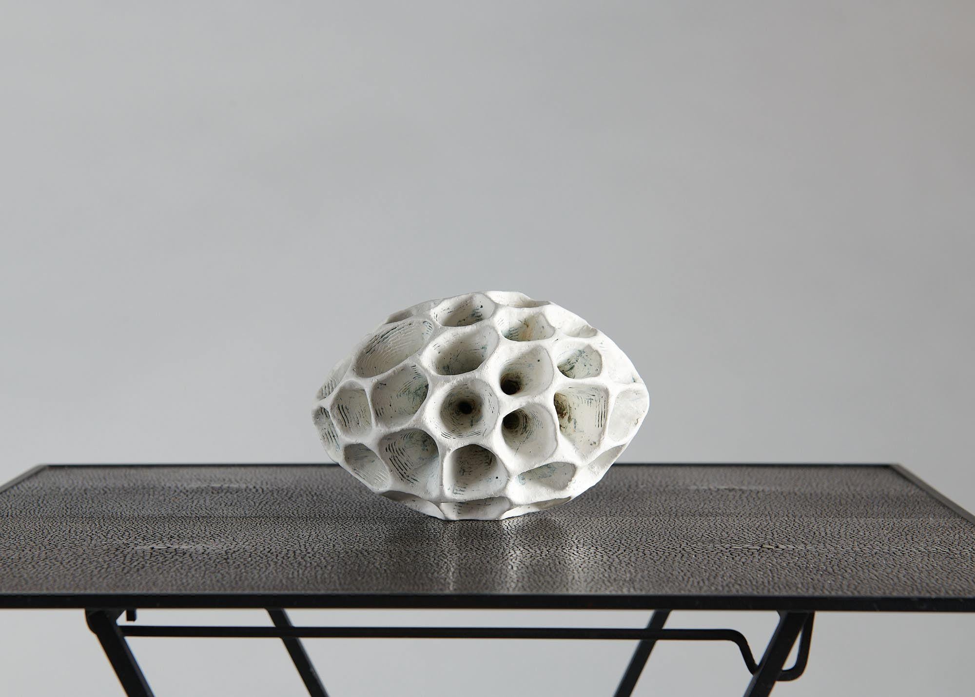 Danish Barbro Åberg 'Speaker, ' Contemporary Stoneware Sculpture, Denmark, 2019