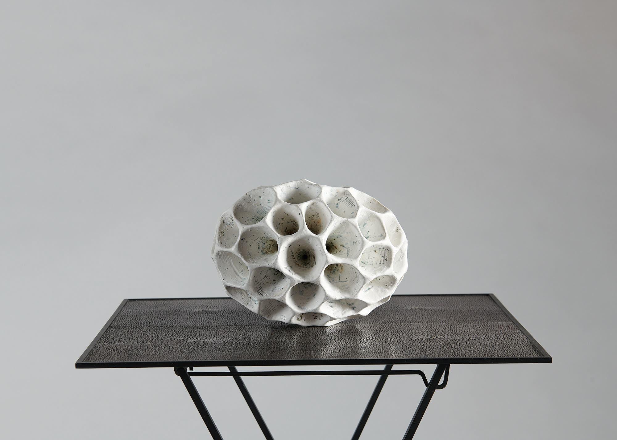 Danish Barbro Åberg 'Speaker, ' Contemporary Stoneware Sculpture, Denmark, 2019