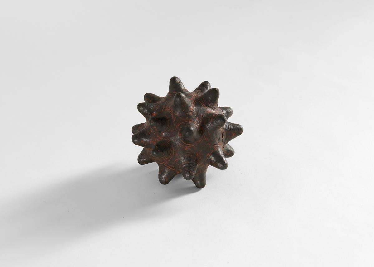 Barbro Åberg, Spiky Orb, Black Ceramic Sculpture, Denmark, 2023 In Good Condition For Sale In New York, NY