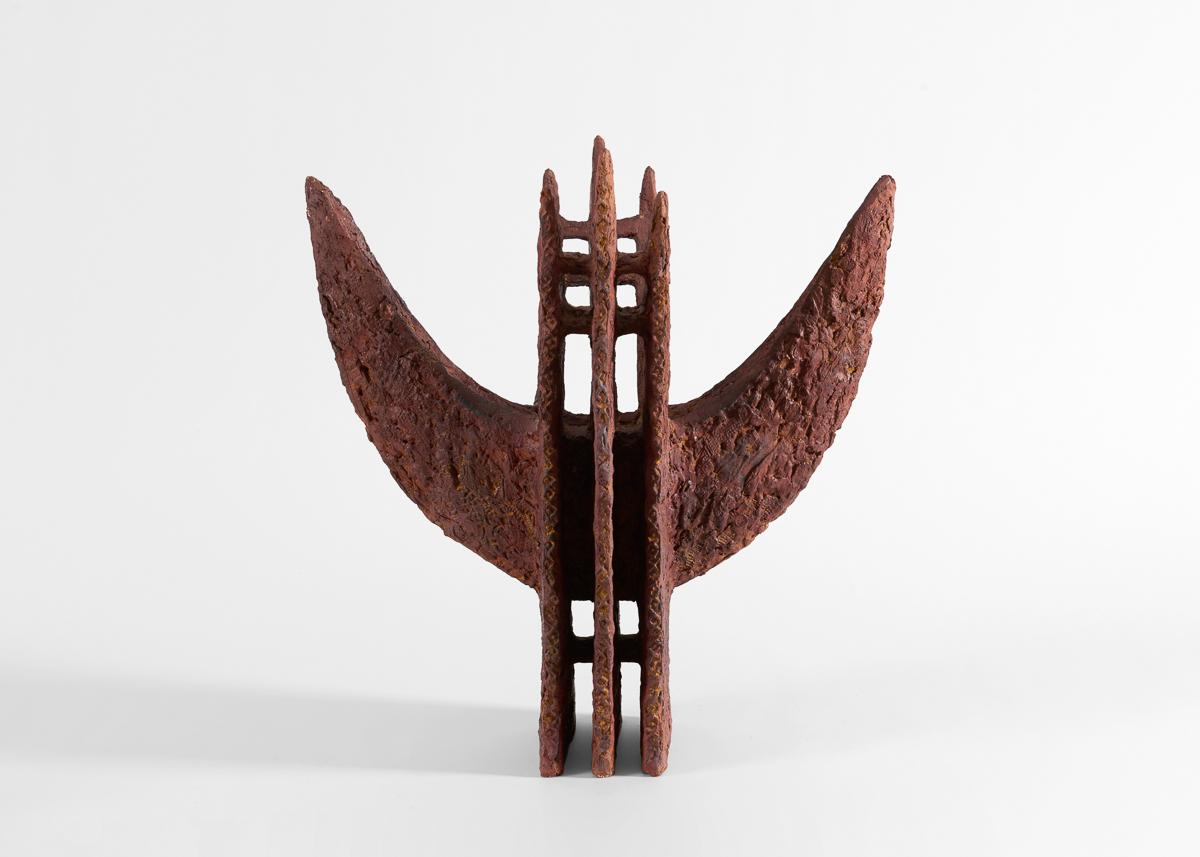 Danese Barbro Åberg, I guardiani, scultura in ceramica, Danimarca, 2002 in vendita
