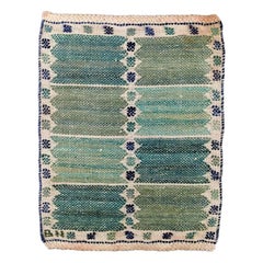 Barbro Nilsson, Sweden, Handwoven Wall Rug of Wool, 1940s