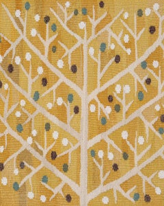 Barbro Nilsson handwoven tapestry "Gul Kvist"