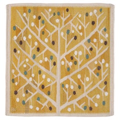 Barbro Nilsson handwoven tapestry "Gul Kvist"