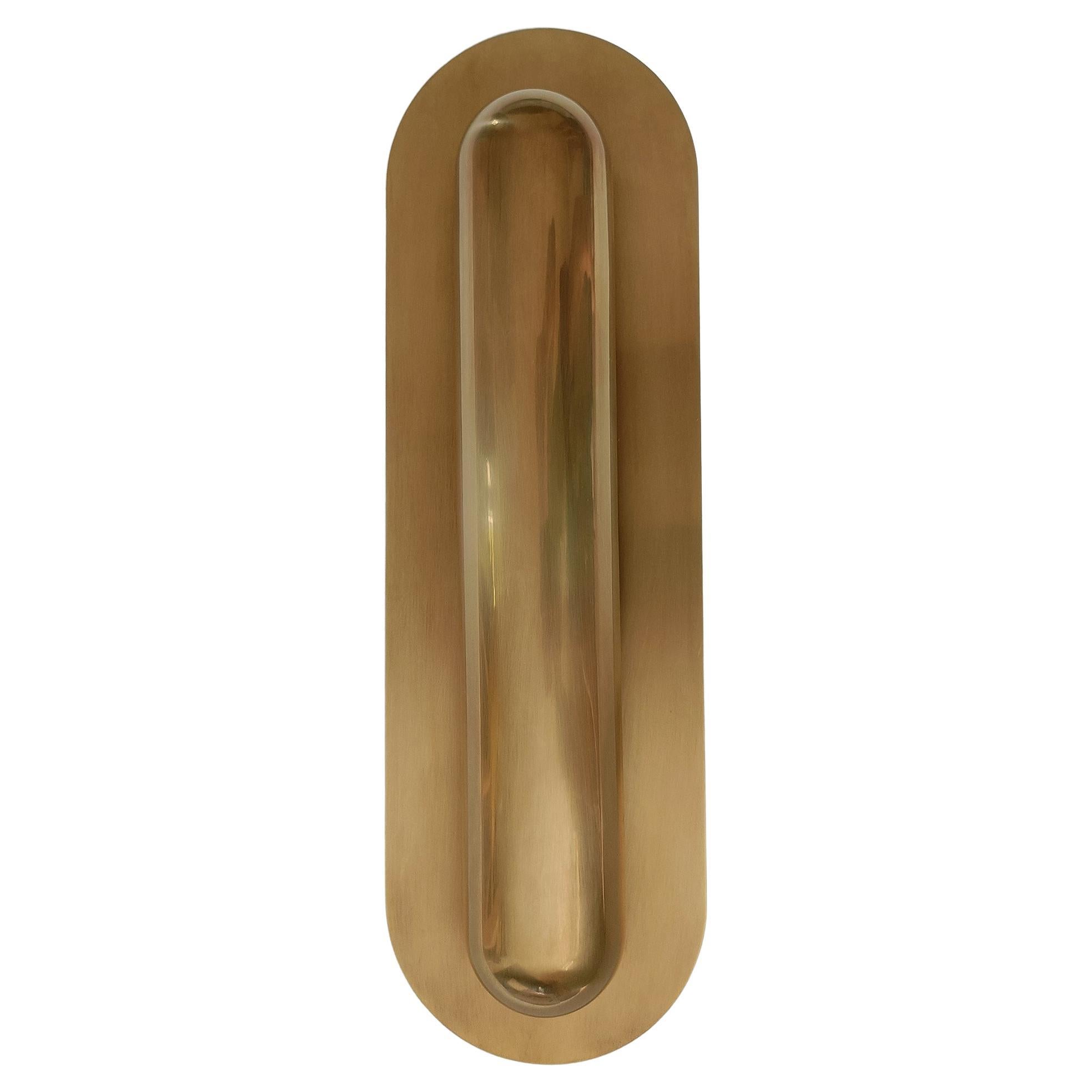 Par Barcals (juego de 2) Apliques de pared de latón macizo de Candas Design Italiano en venta