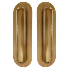 Paar Barcals-Wandleuchter aus massivem Messing von Candas Design (Set 2)