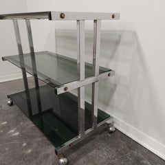 Barcart 1970s with smoked glass