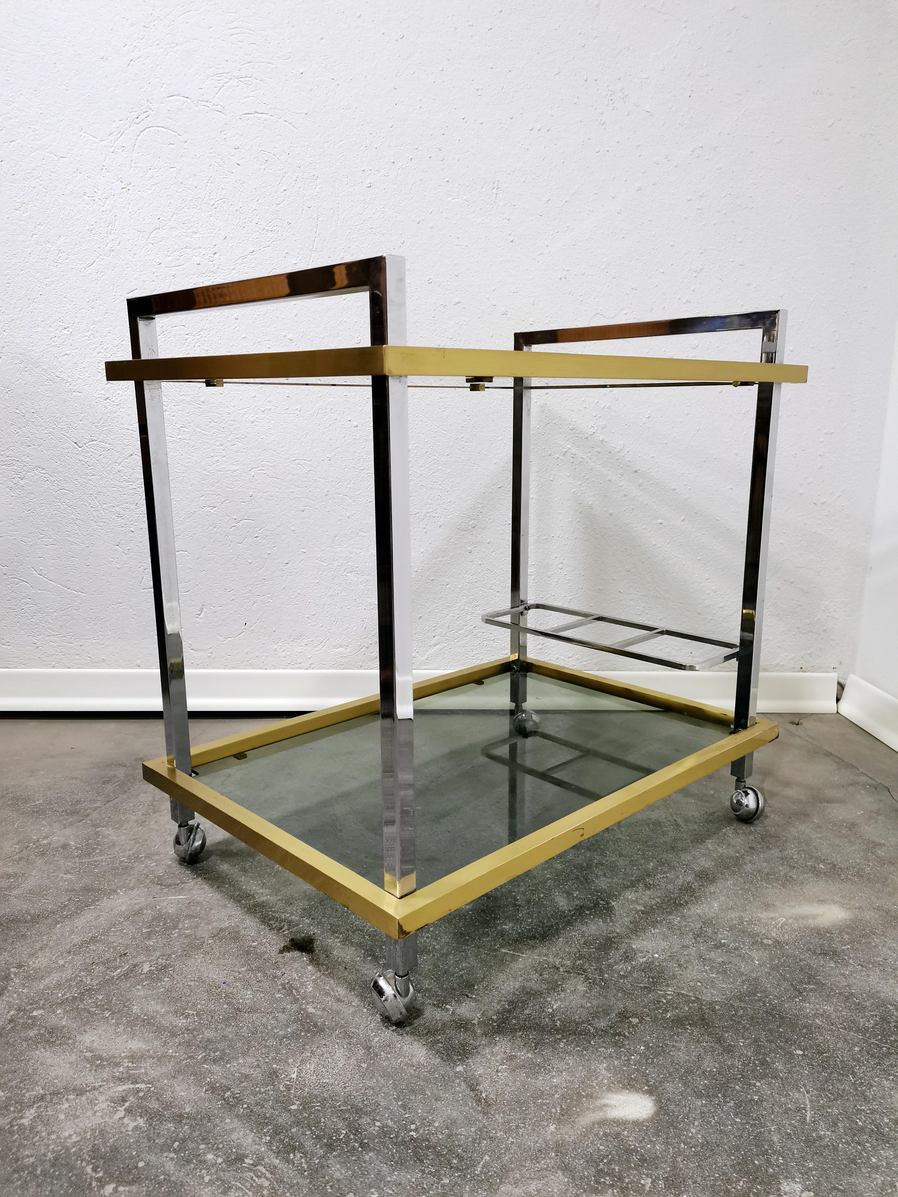 Mid-Century Modern Barcart/Trolley 1980s Italy For Sale