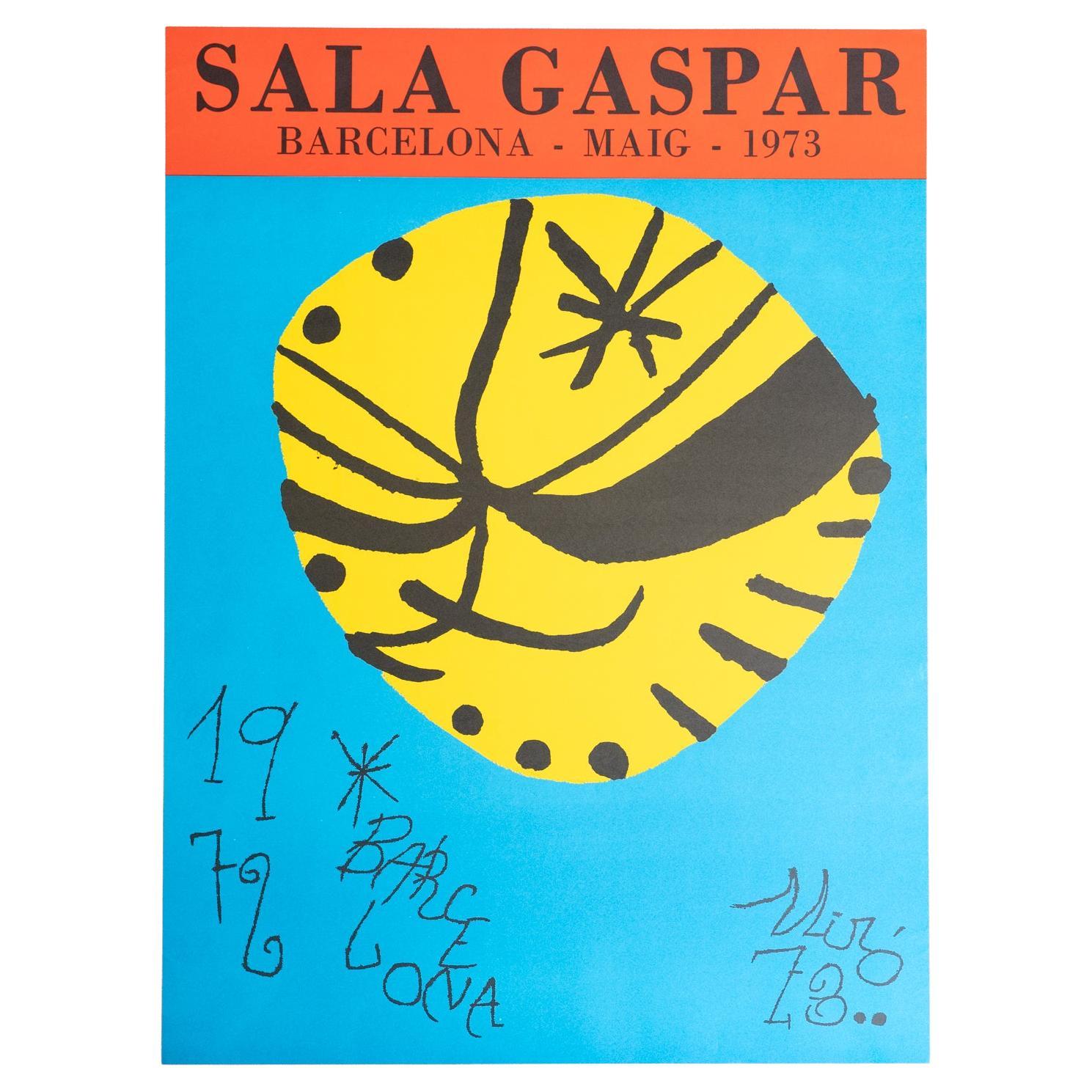 "Barcelone 1972" - Affiche originale de Joan Miró pour la Sala Gaspar