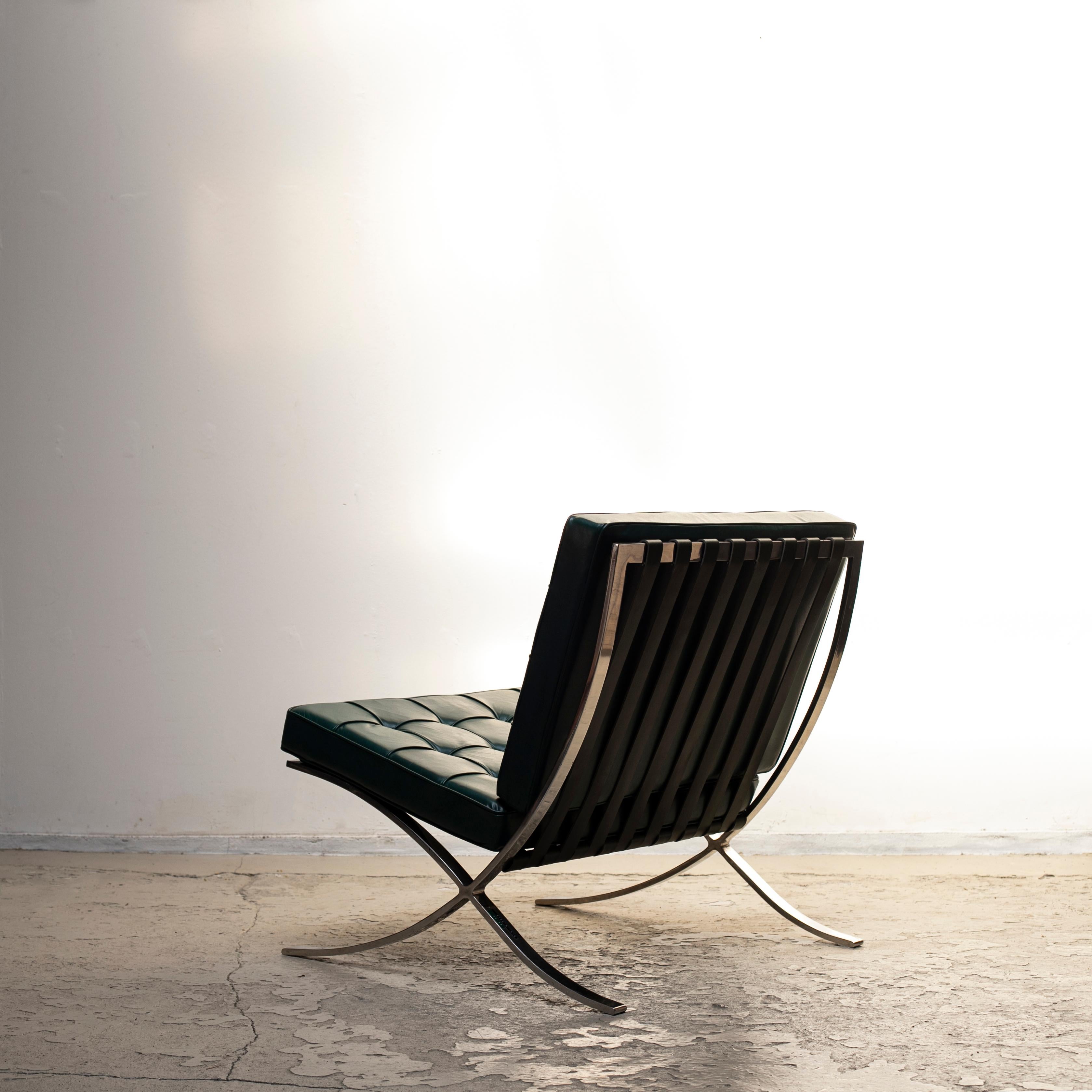Américain Chaise et ottoman Barcelona:: Ludwig Mies van del Rohe:: années 1960