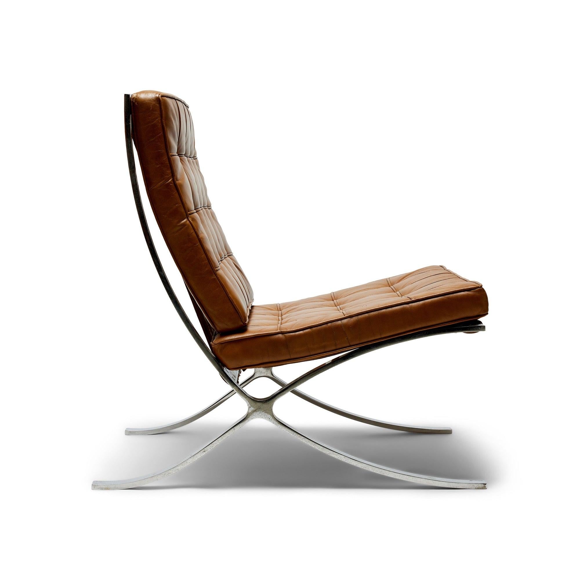 Barcelona-Stuhl von Ludwig Mies van der Rohe für Knoll, 1929 (amerikanisch) im Angebot