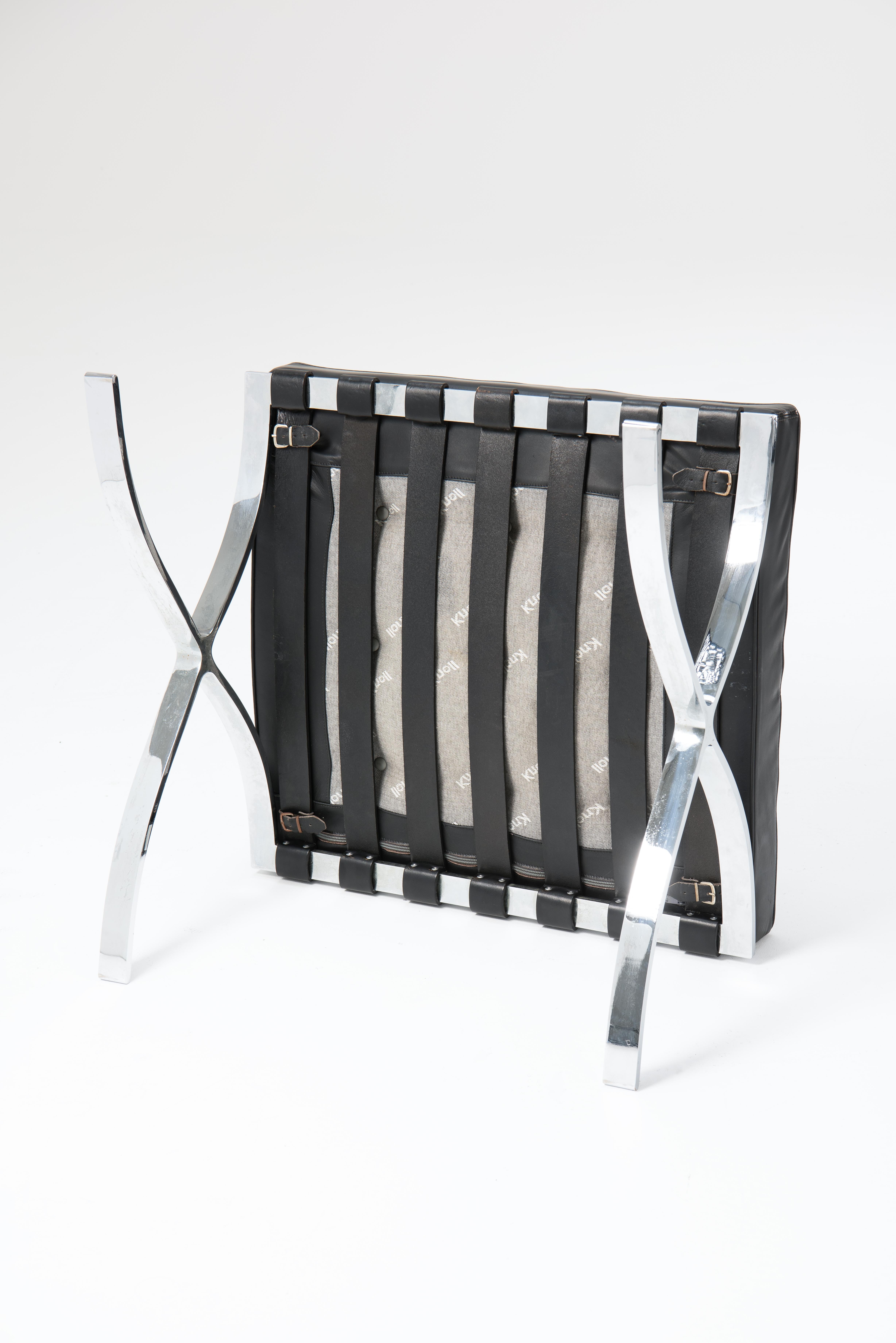 20th Century Barcelona Chair & Ottoman - Mies Van der Rohe For Sale