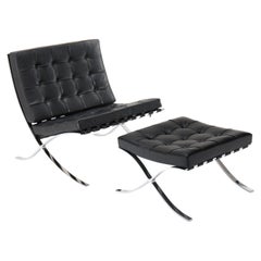 Barcelona Chair & Ottoman - Mies Van der Rohe