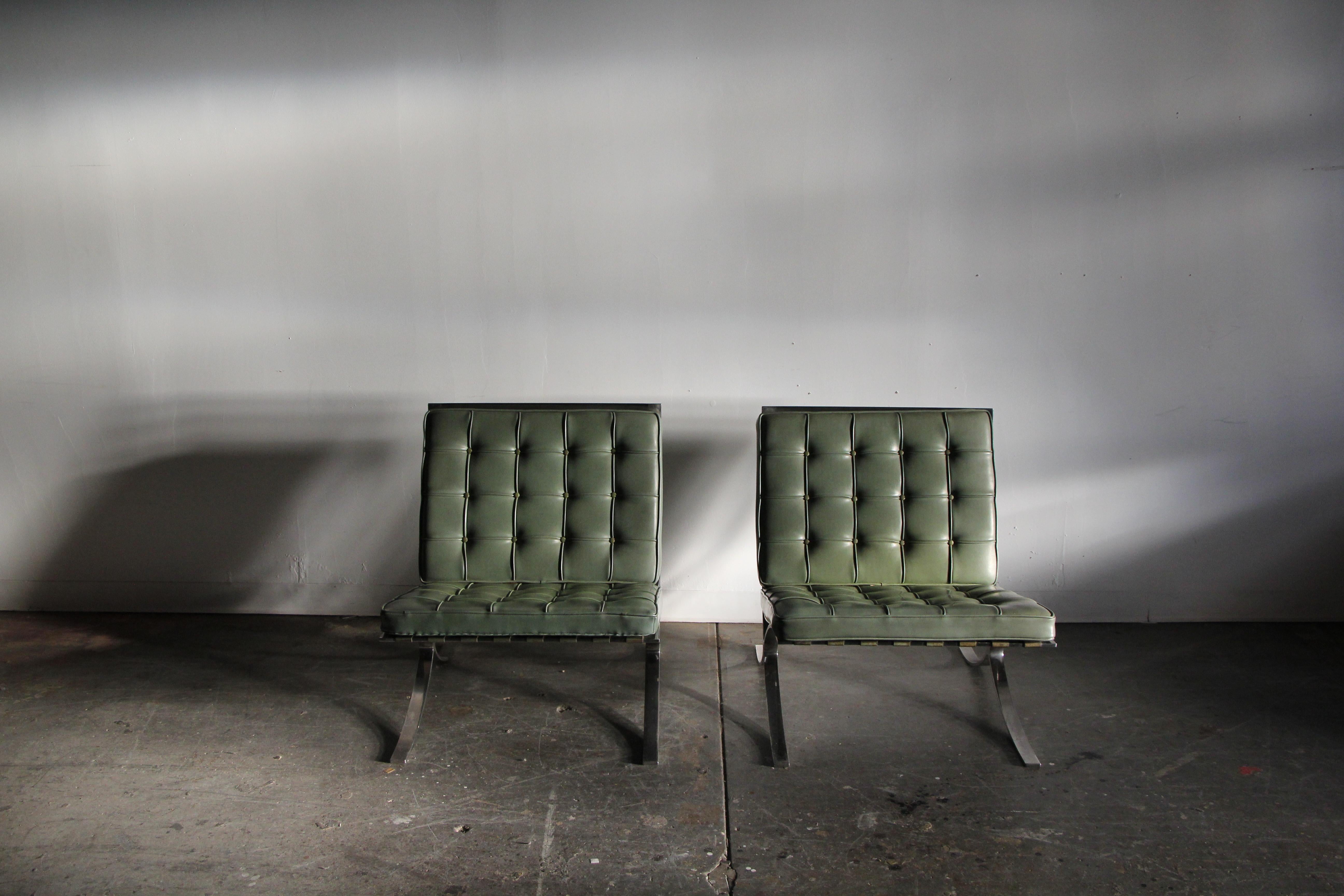 Barcelona Chairs from Richard Neutra's Lovell Health House, 1940s For Sale 11
