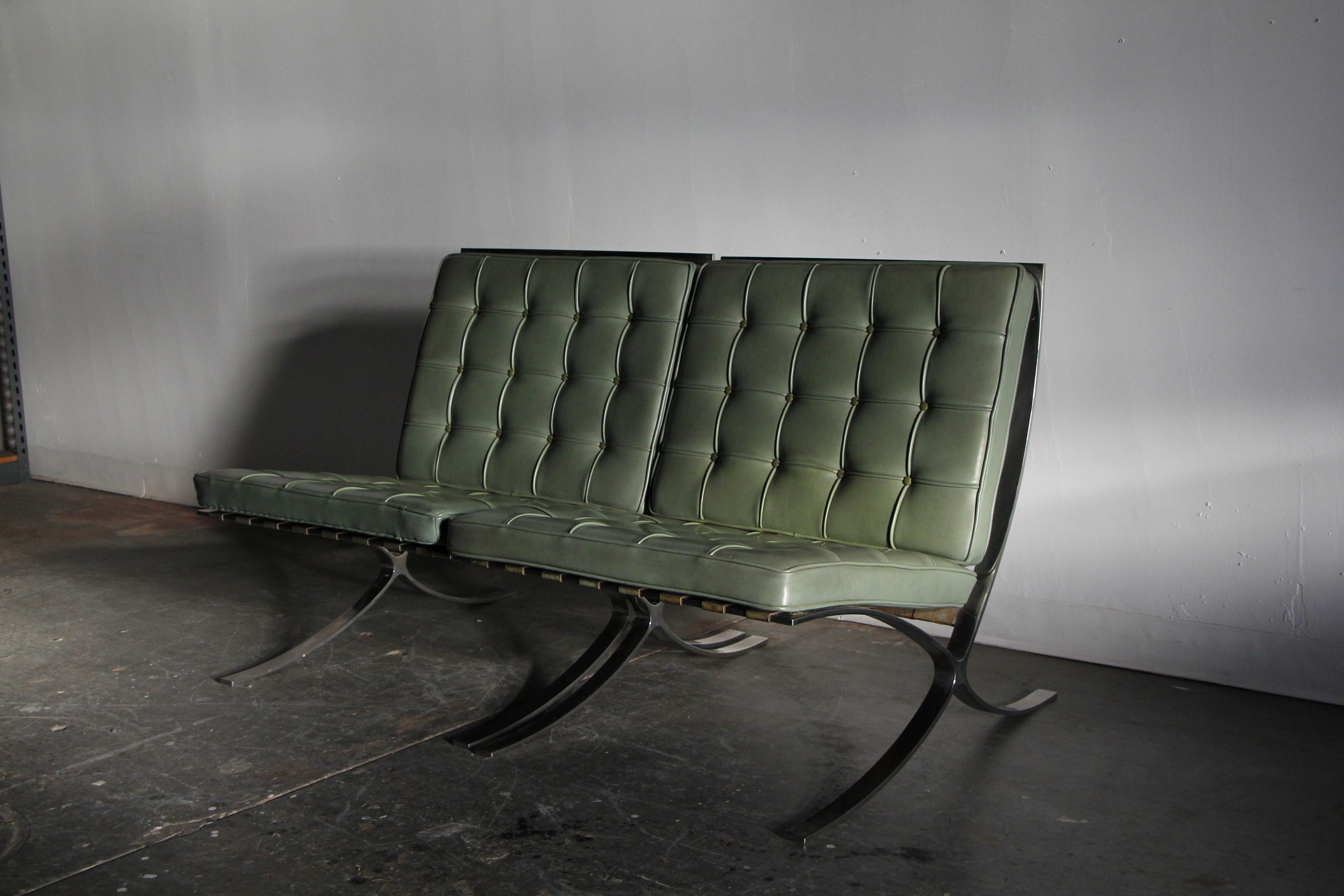 Barcelona Chairs from Richard Neutra's Lovell Health House, 1940s For Sale 12