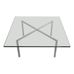 Barcelona Coffee Table by Mies van der Rohe for Knoll International, Signed