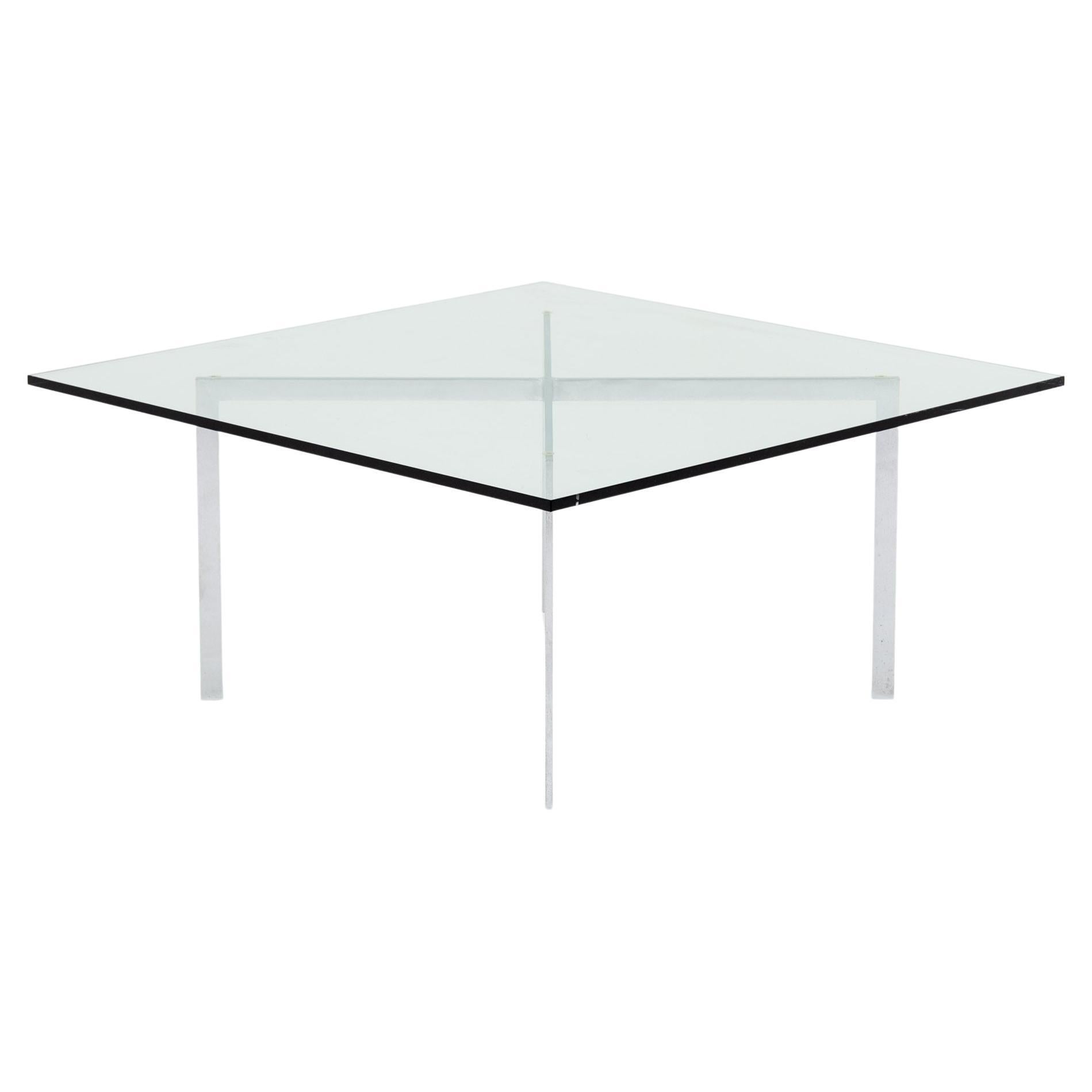 Barcelona coffee table from Knoll International For Sale