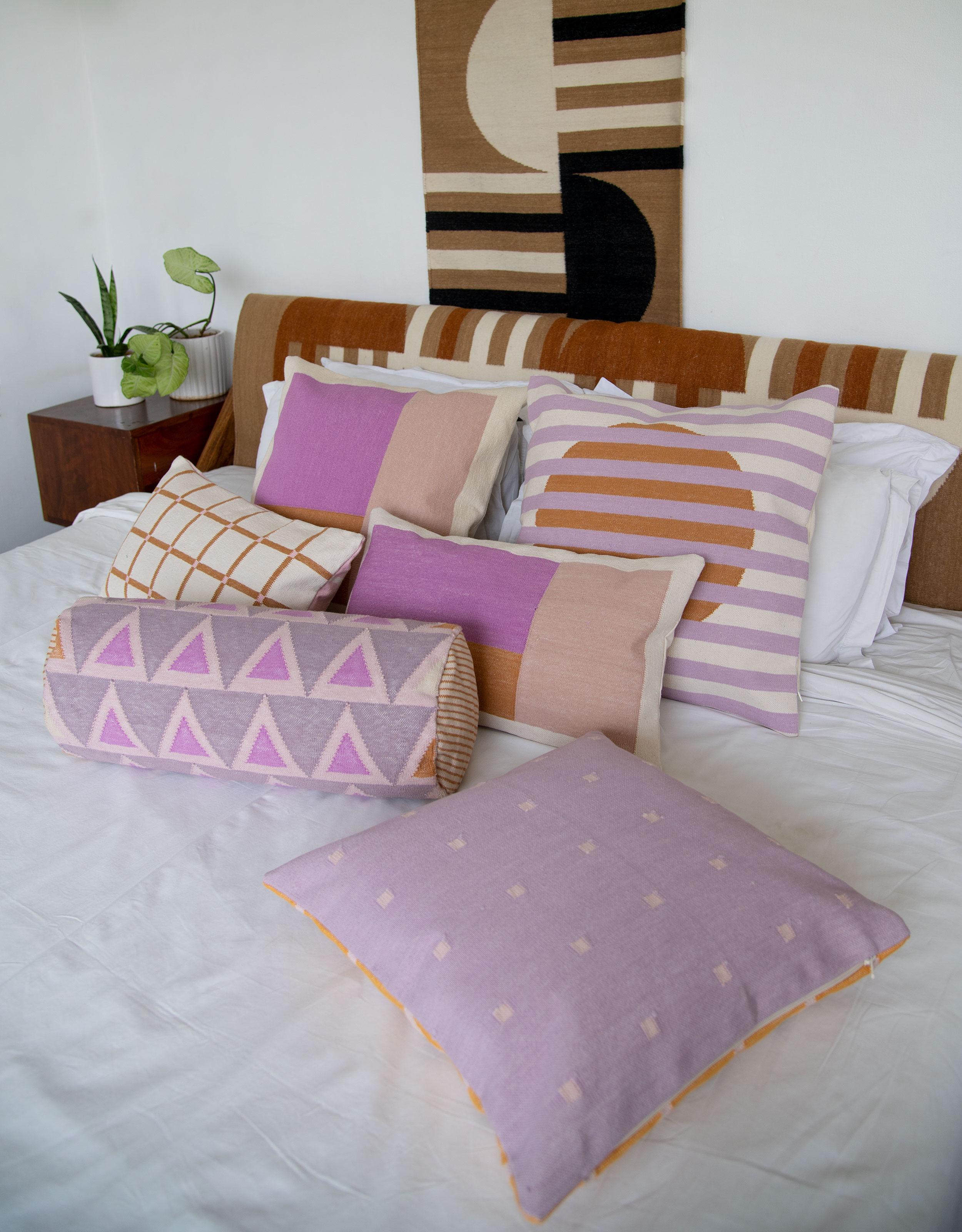 Modern Barcelona Colorblock Pillow - Multi