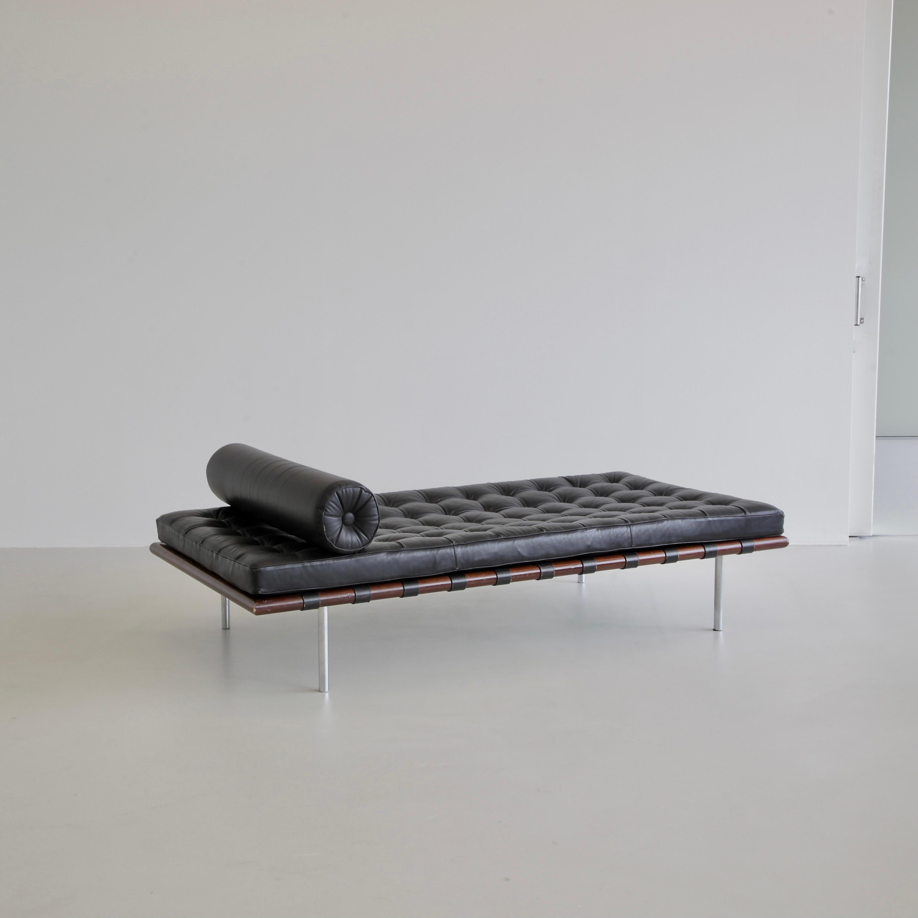 Late 20th Century Barcelona Day Bed, Designed by Mies van der Rohe