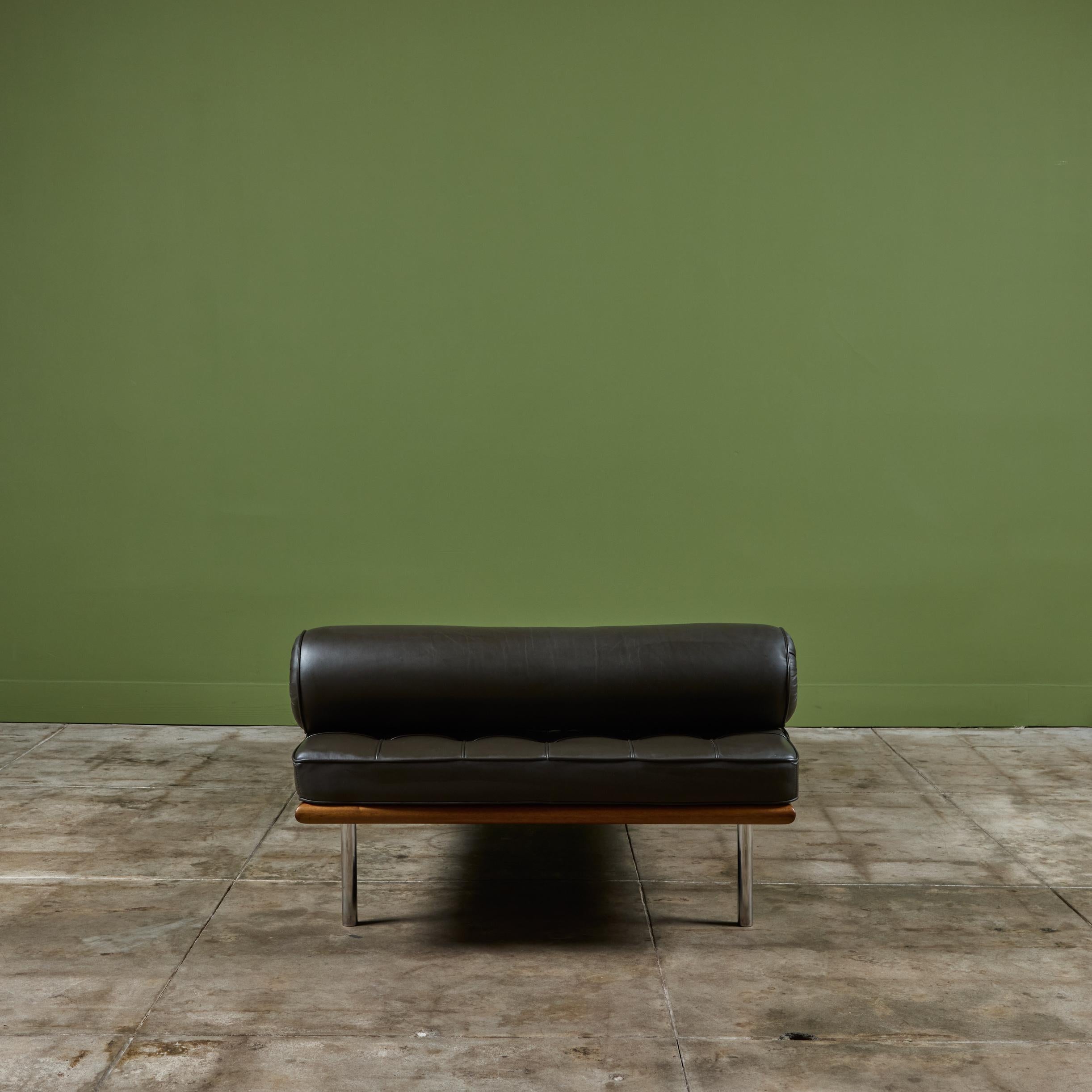 Leather Barcelona Daybed by Mies van der Rohe for Knoll For Sale