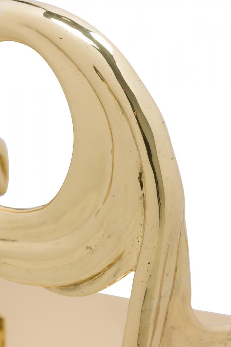 Barcelona Design / Salvador Dali Sculptural Solid Polished Brass 