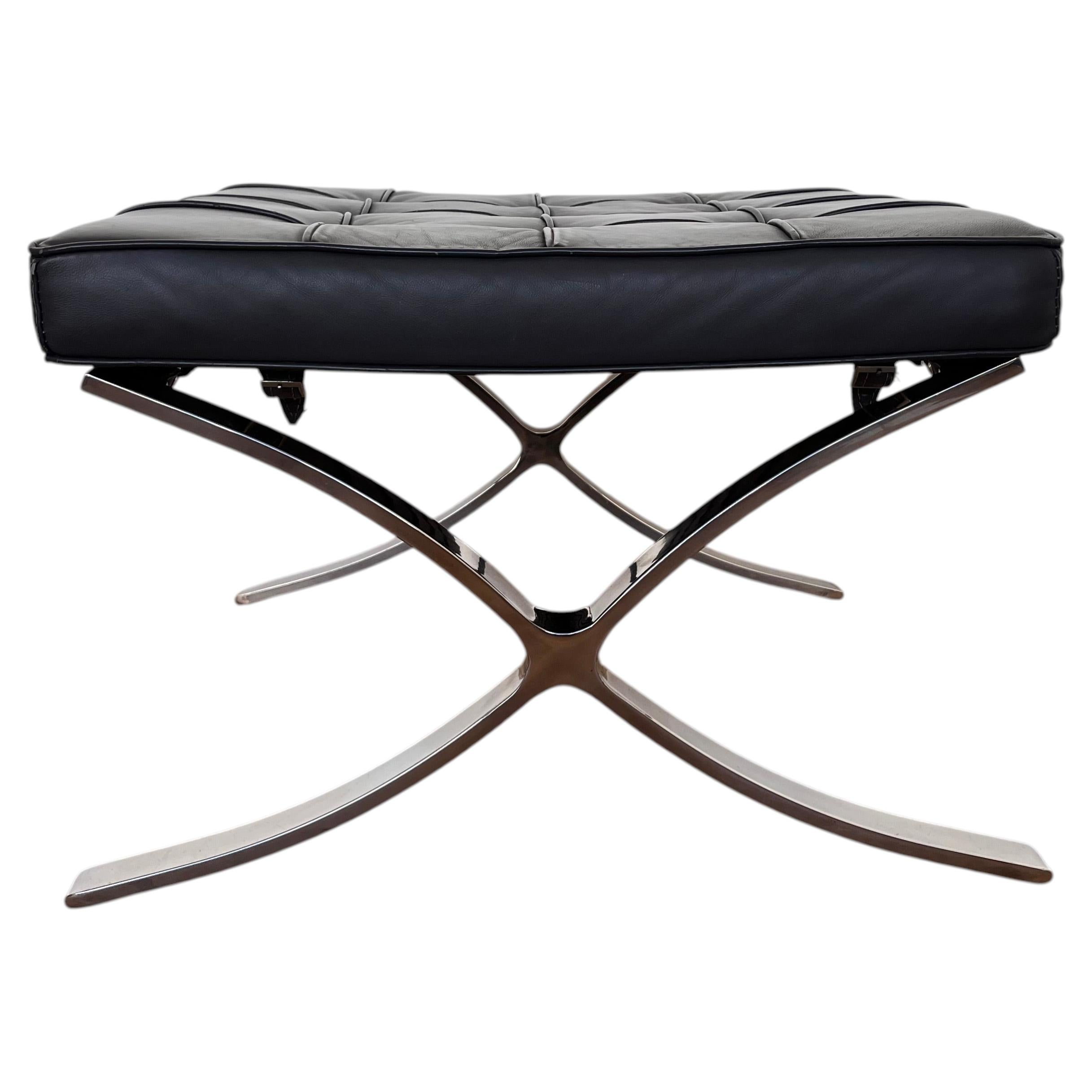 Barcelona Footstool / Taburet by Ludwig Mies van der Rohe, 2000s