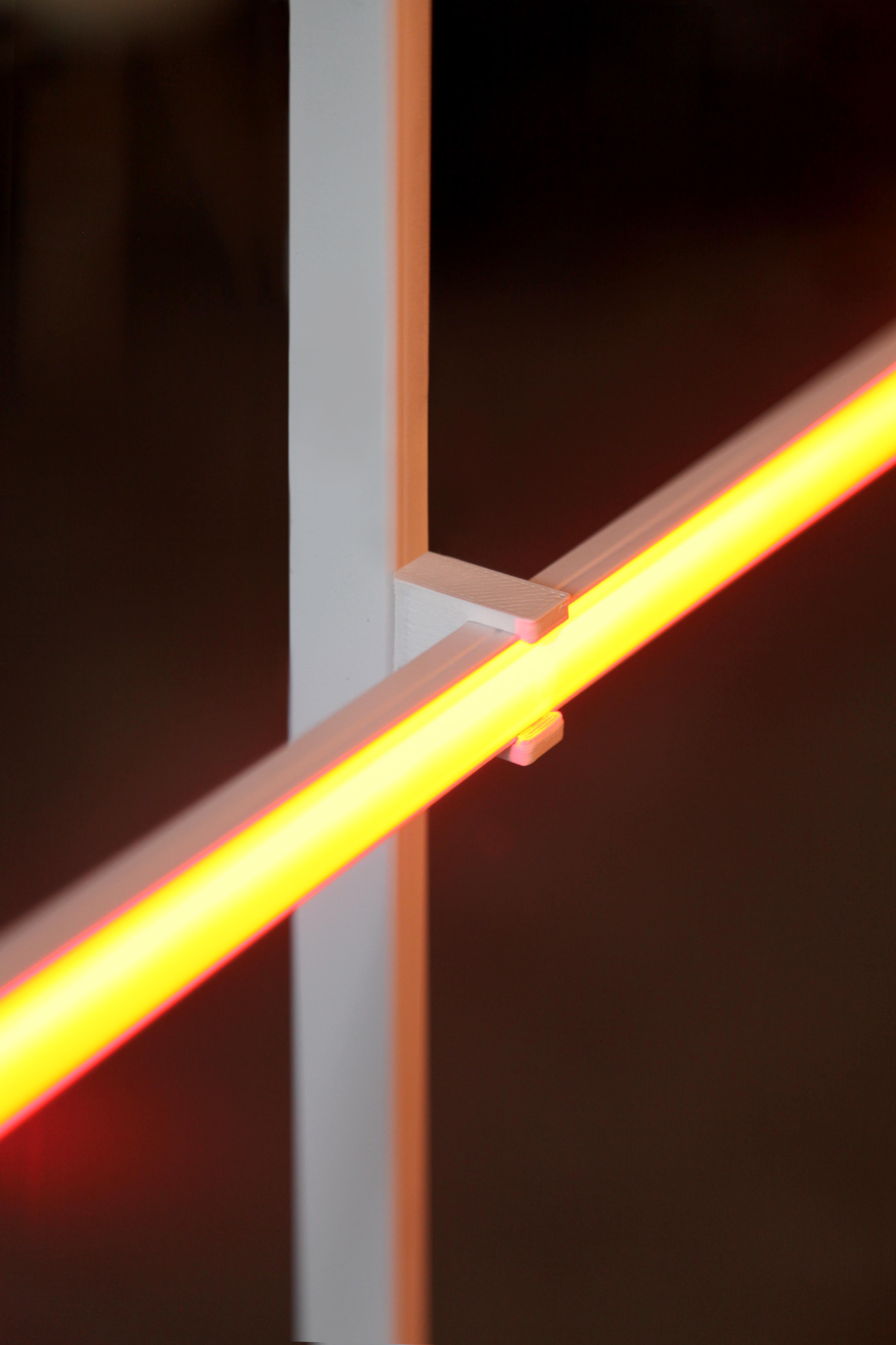 Floor Lamp Modular Steel with Colorful Wall Light Barcelona Lamp by Antoni Arola For Sale 4