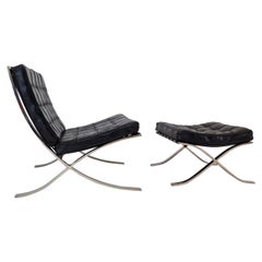 Sillón Barcelona Con Otomana By Knoll